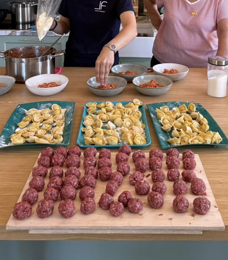 Hands-on Tuscan cooking class at the villa