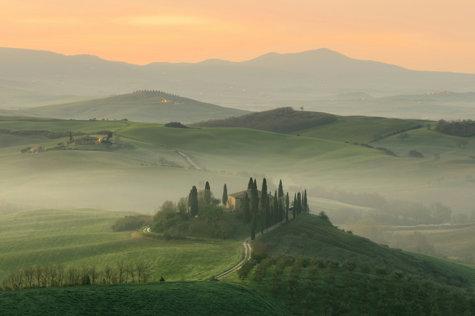 A view of the Tuscan landscape
