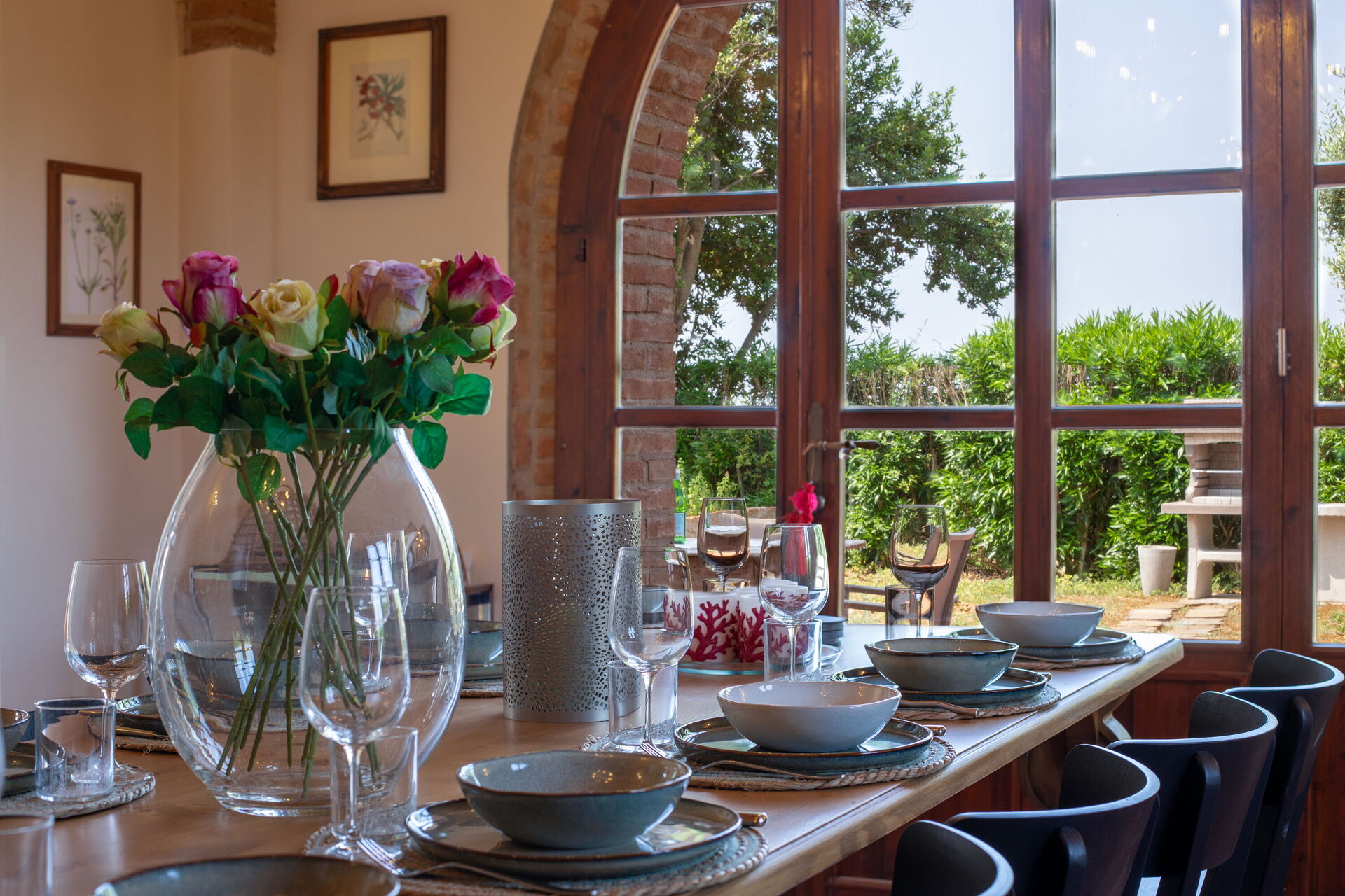 Outdoor dining table