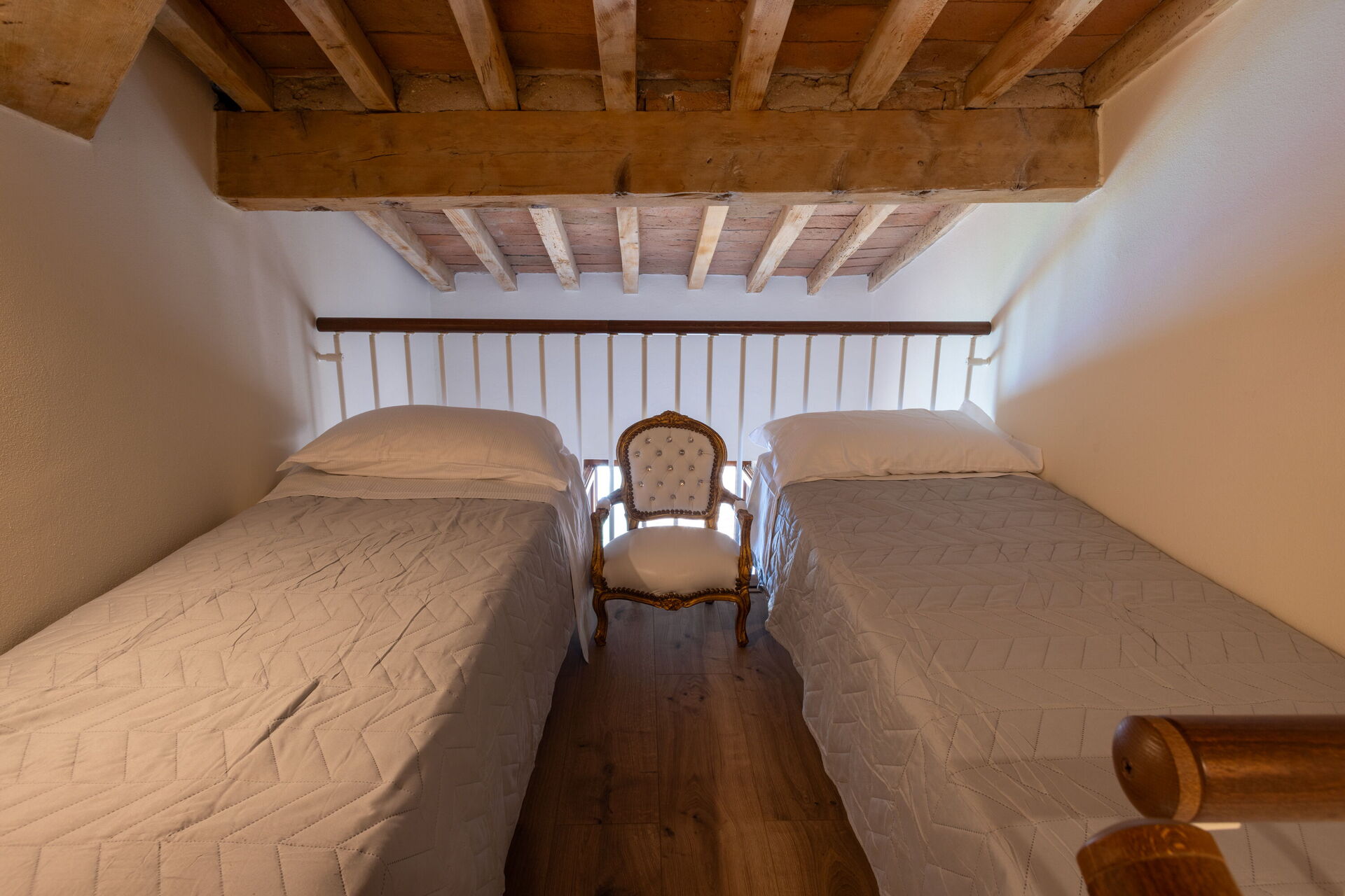 The smaller bedroom